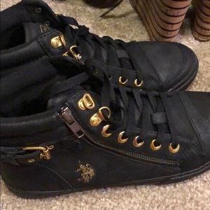 Black Polo ASSN shoes size 8